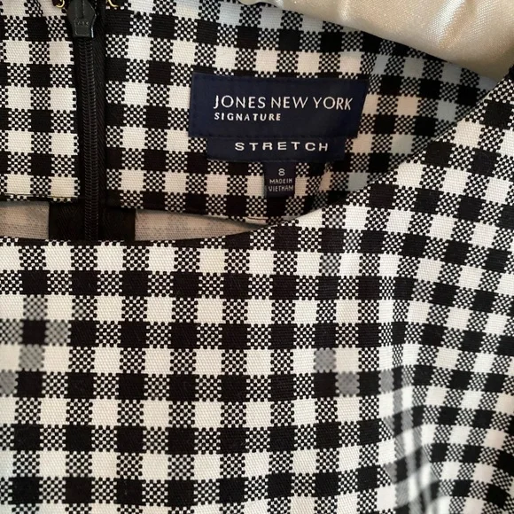 Vintage90s Jones New York Gingham Dress - Picture 2 of 4